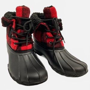 NEW! Gypsy Jazz Red and Black Winter Boots